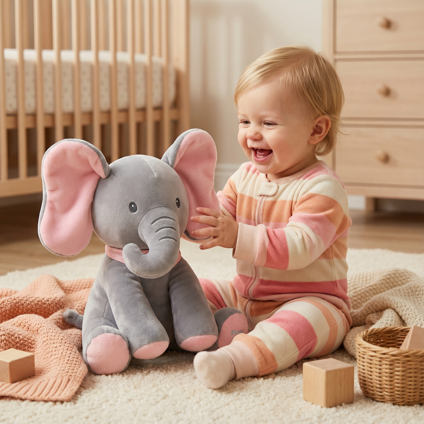 Peek-A-Boo-Elephant - Interactive Plush Toy