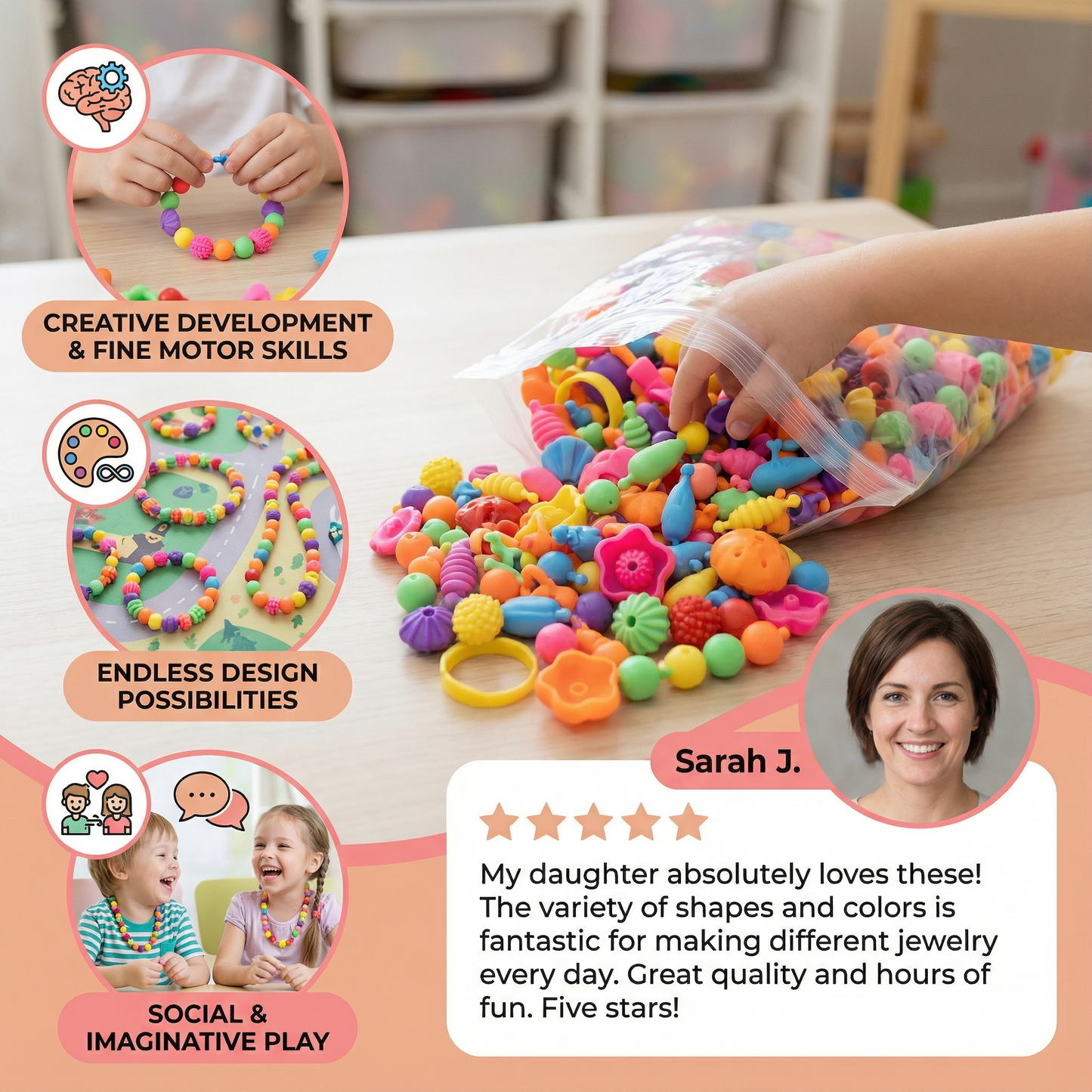 Jewellery Play Stones for Kids