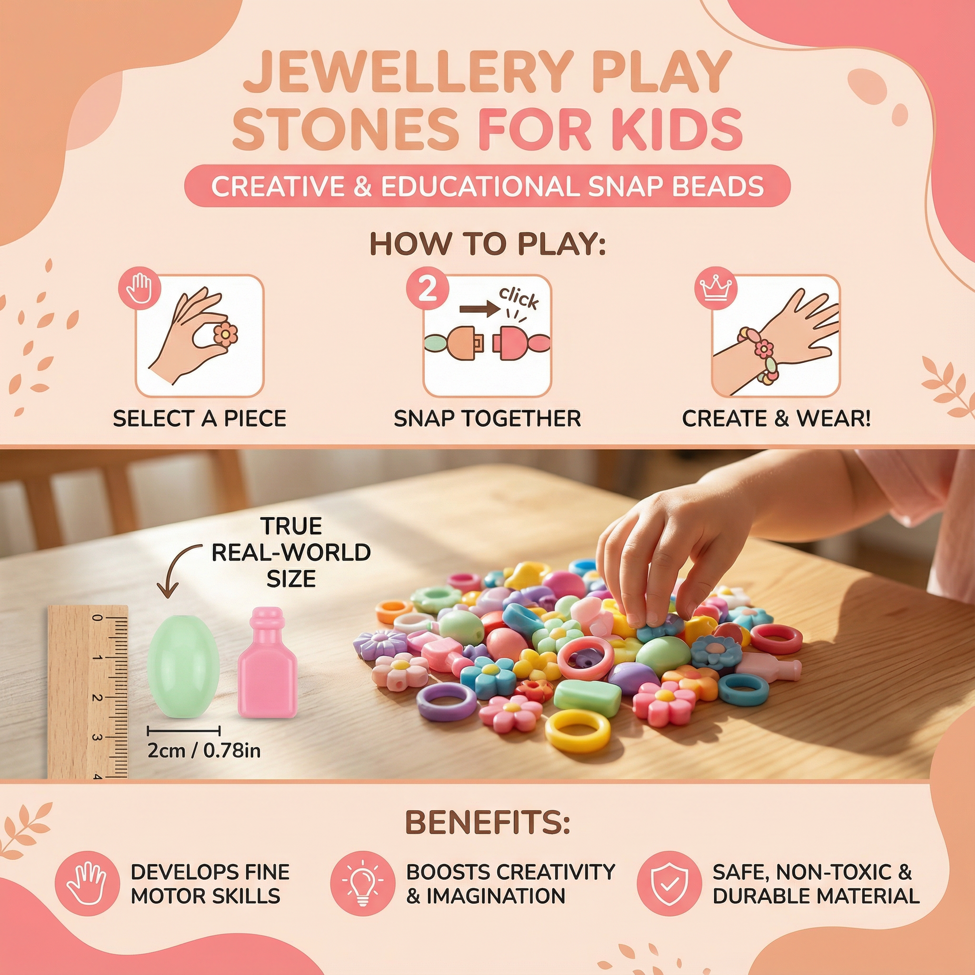 Jewellery Play Stones for Kids