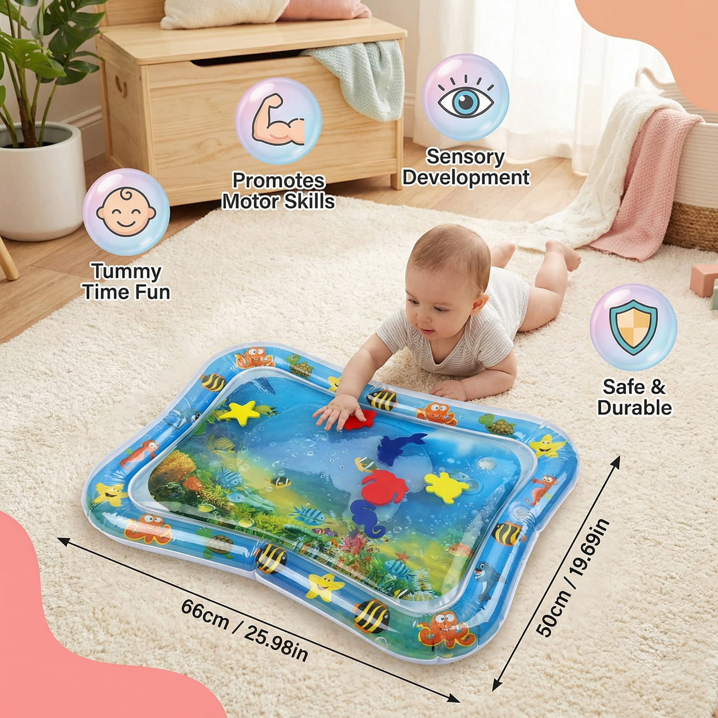 Water Mat – Tummy Time for Kids