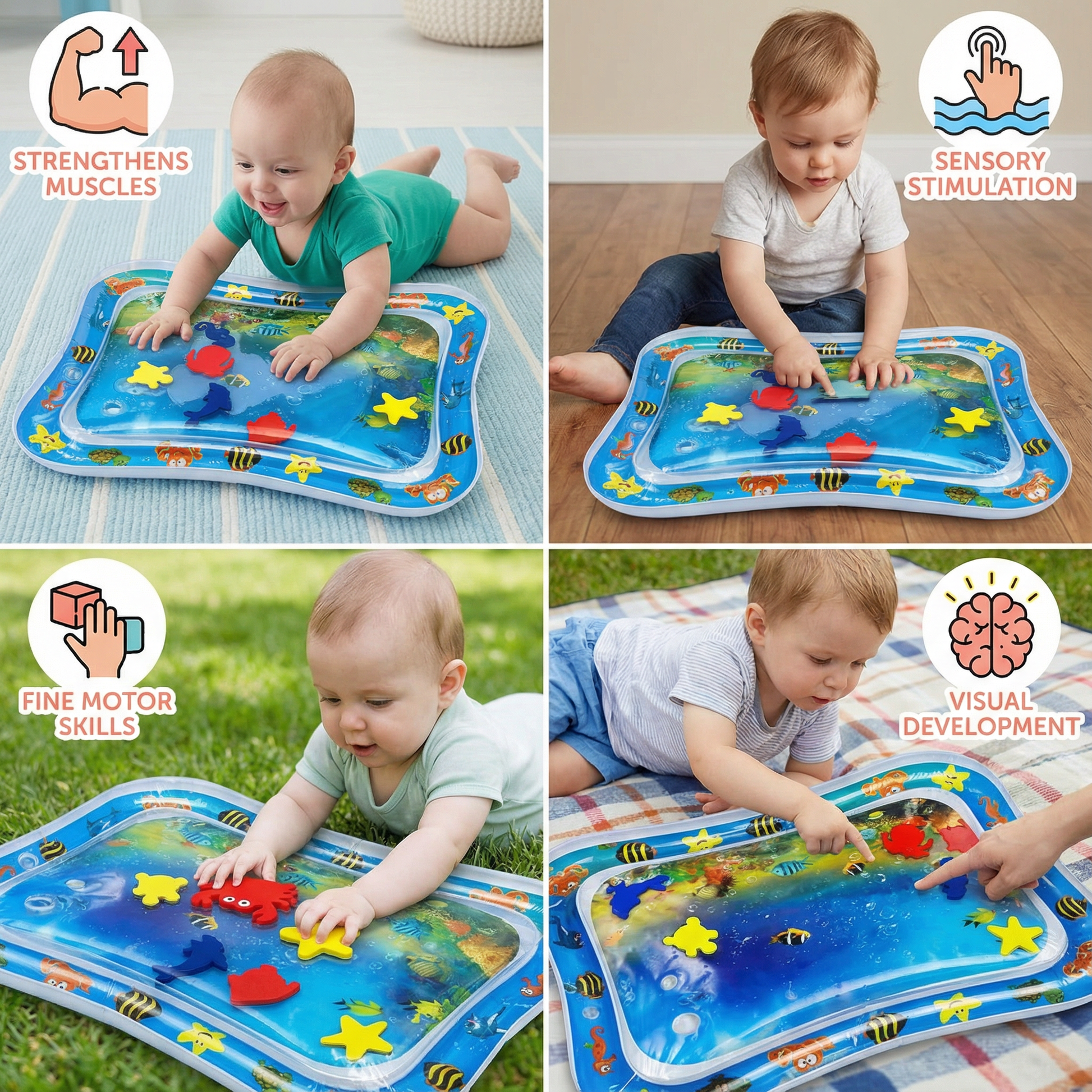 Water Mat – Tummy Time for Kids