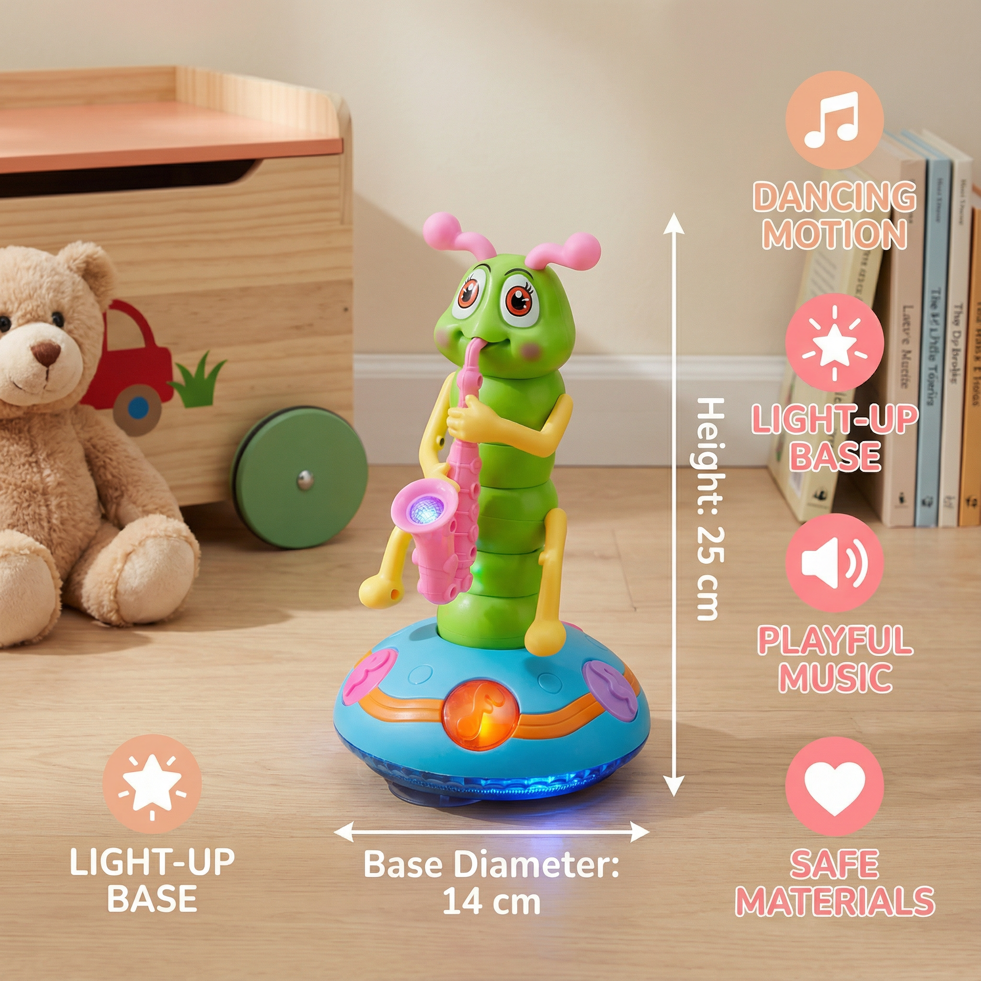 Dancing Saxophone Caterpillar