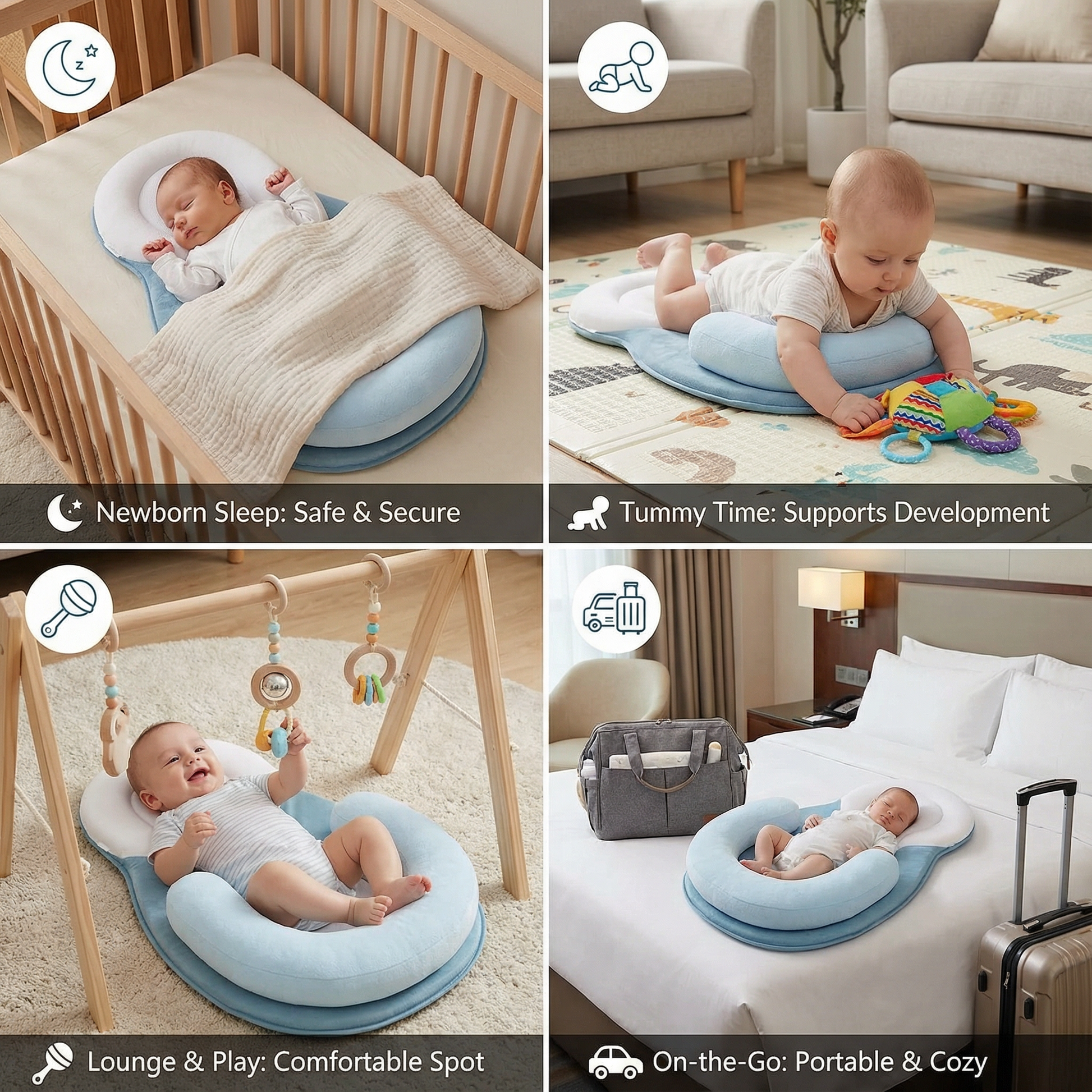 Babylounger - Safe Baby Support Pillow