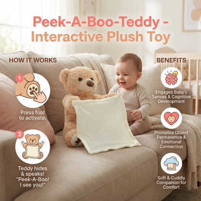 Peek-A-Boo-Teddy - Interactive Plush Toy