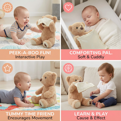Peek-A-Boo-Teddy - Interactive Plush Toy