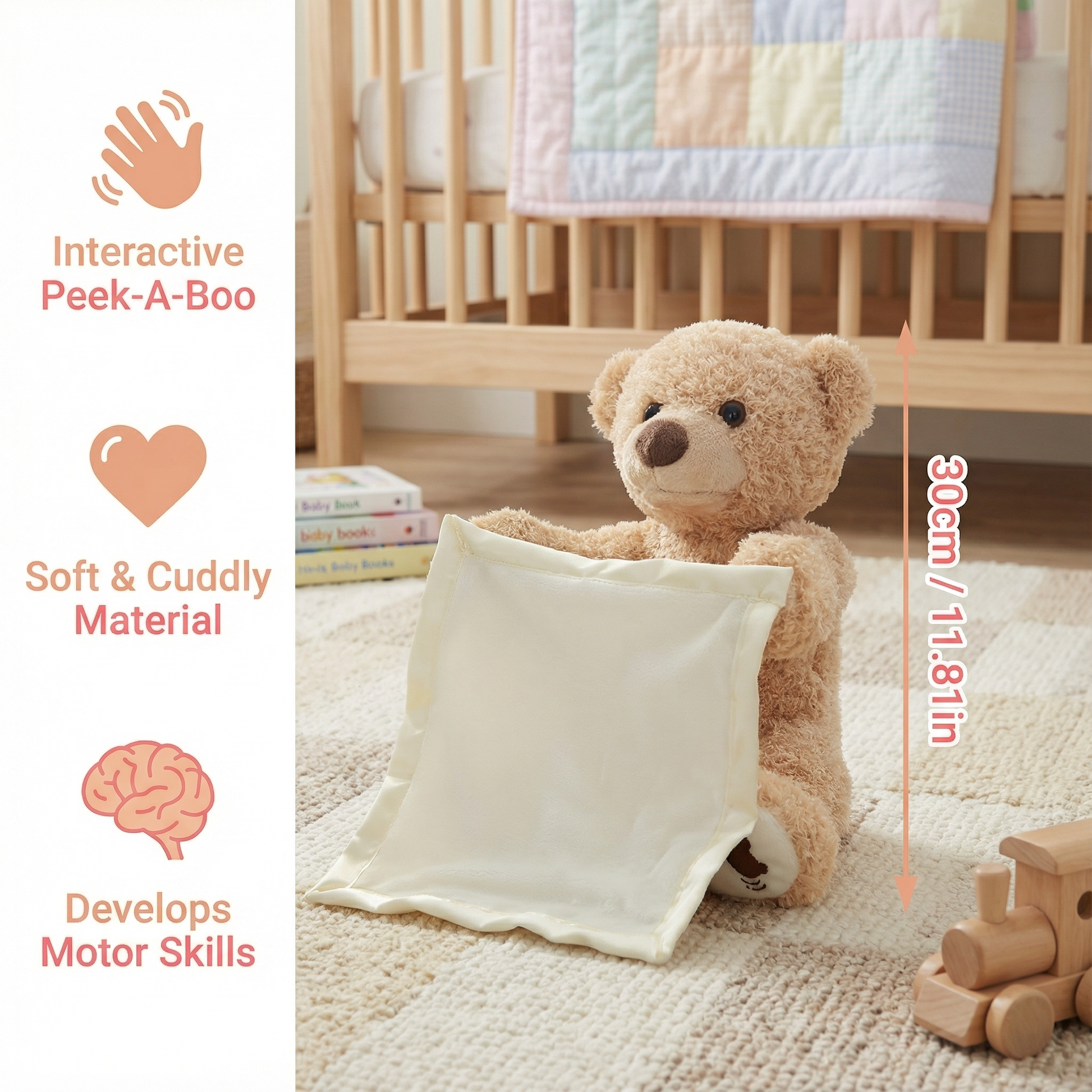 Peek-A-Boo-Teddy - Interactive Plush Toy