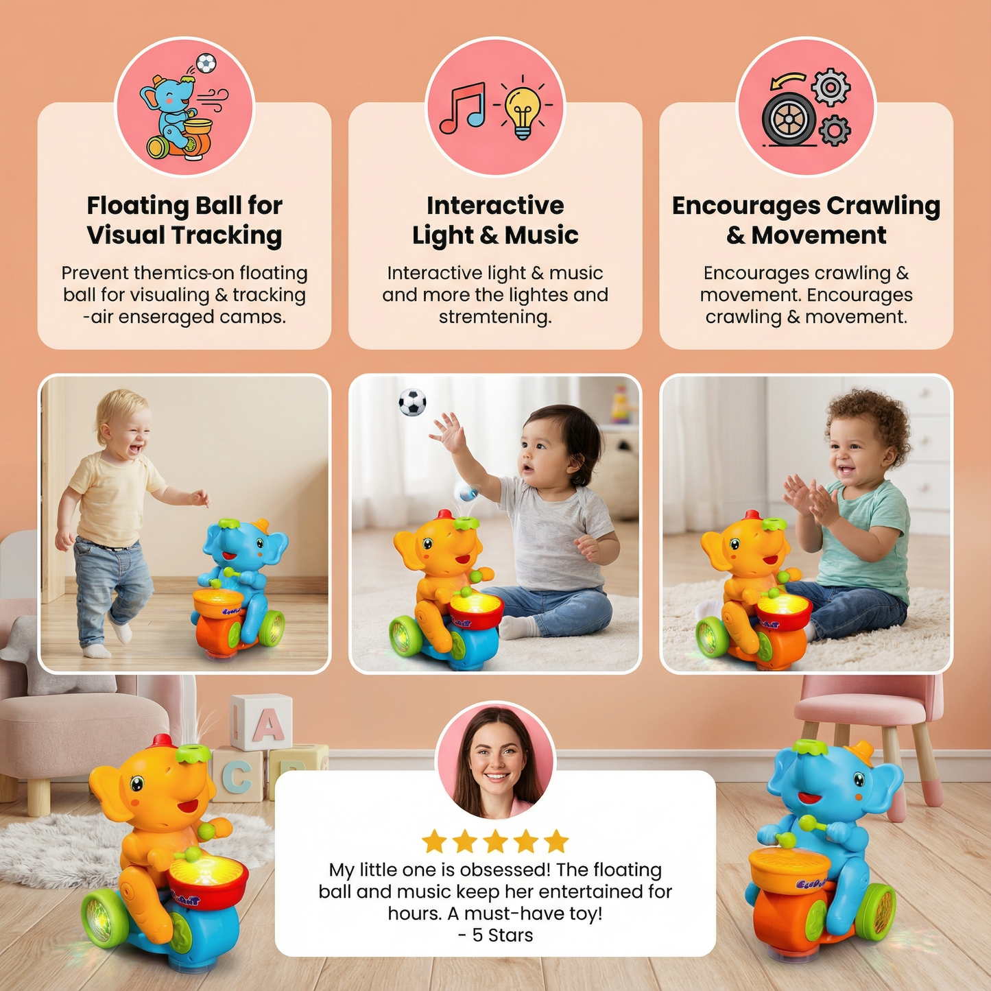 Elephant Airball Toy