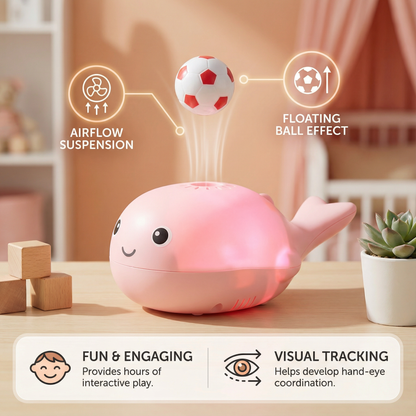 Whale Toy with Floating Ball