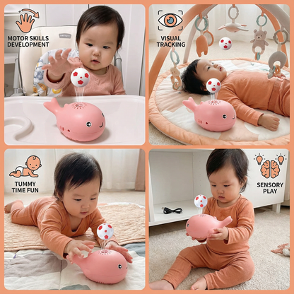 Whale Toy with Floating Ball