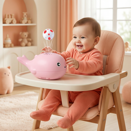 Whale Toy with Floating Ball