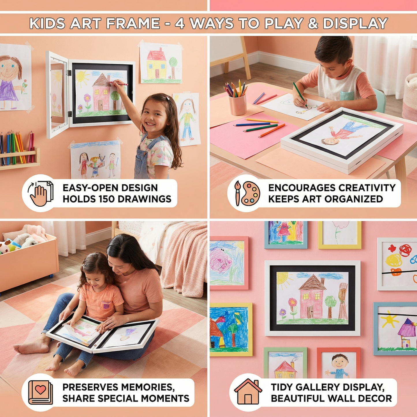Kids Picture Frame for 150 Drawings