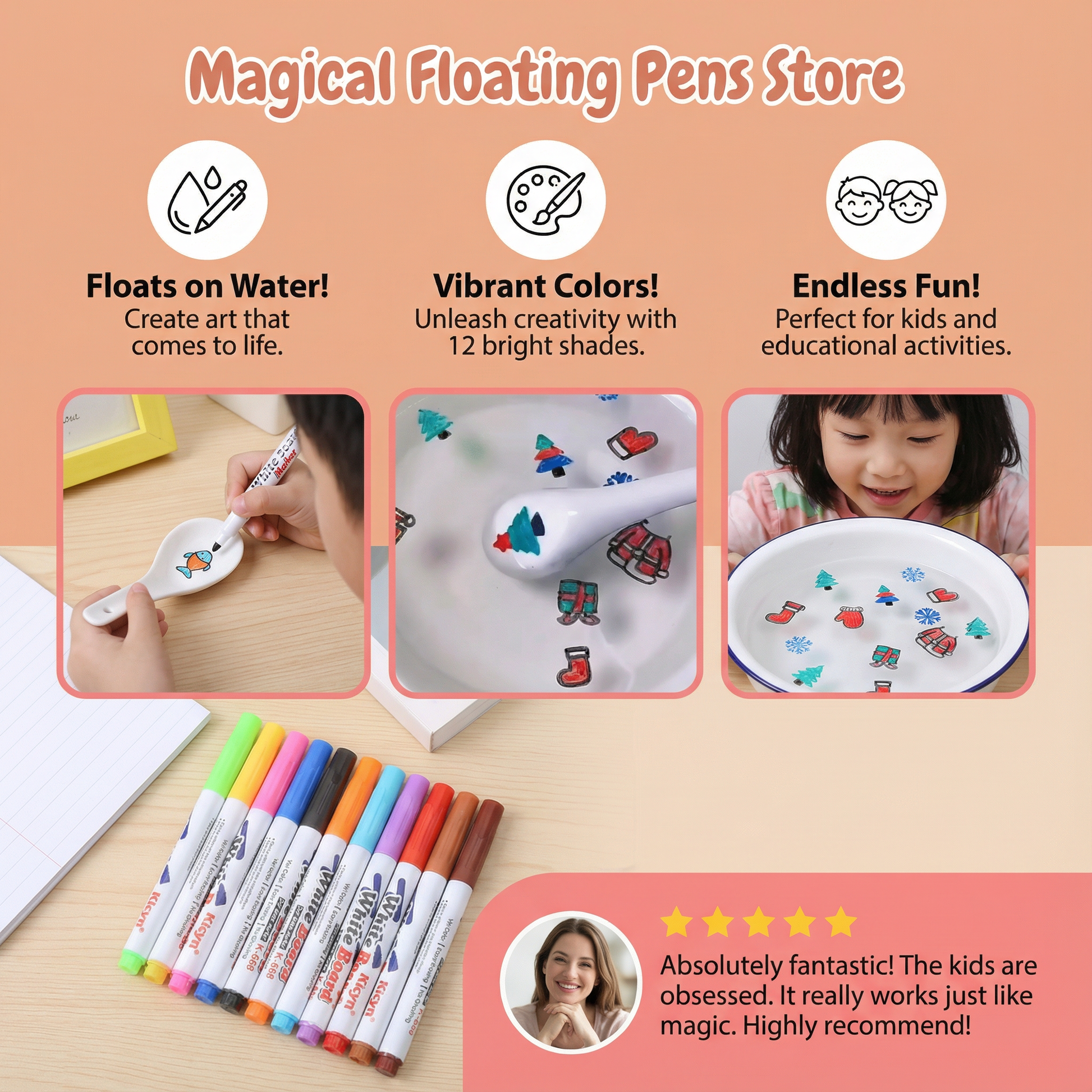 Magical Floating Pens