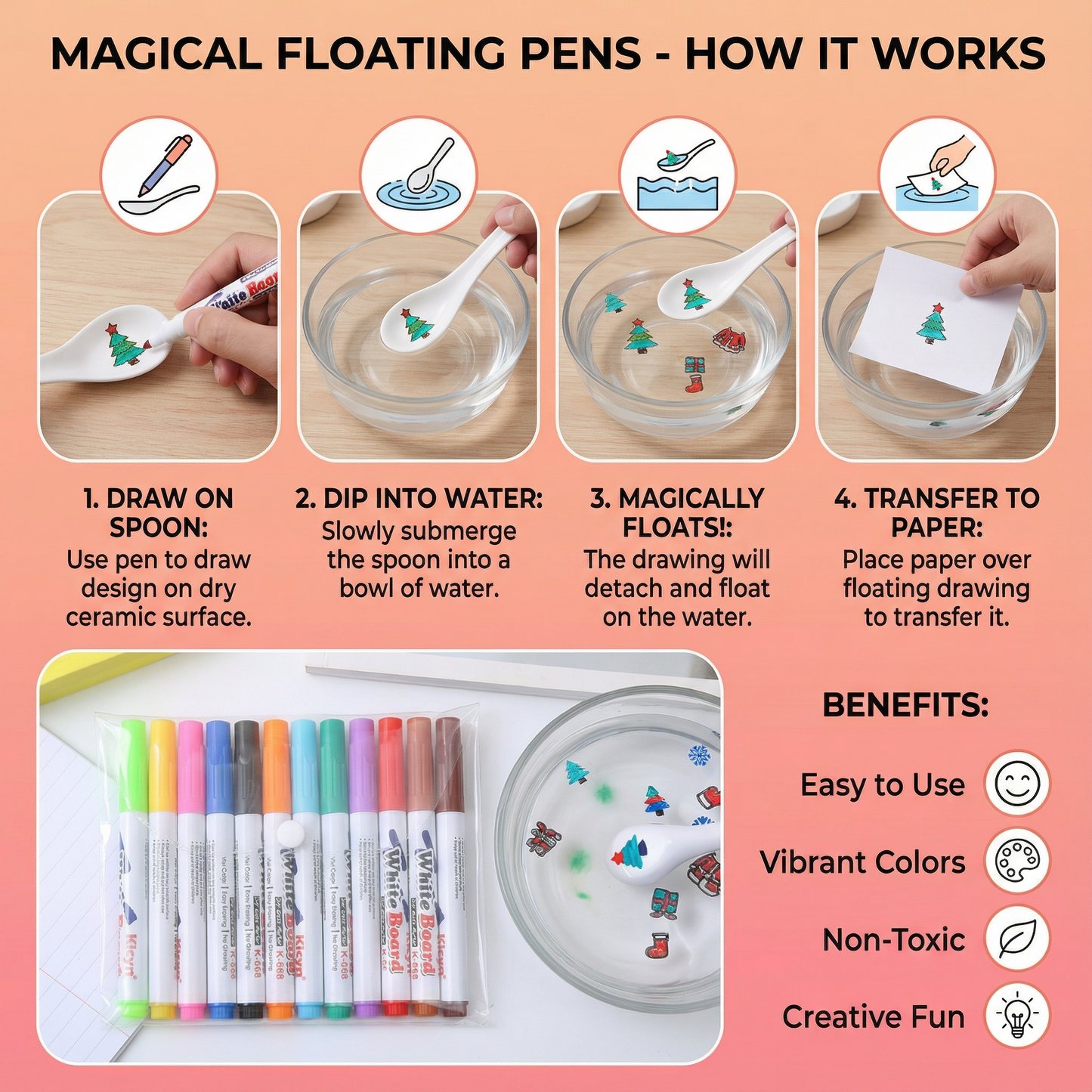 Magical Floating Pens
