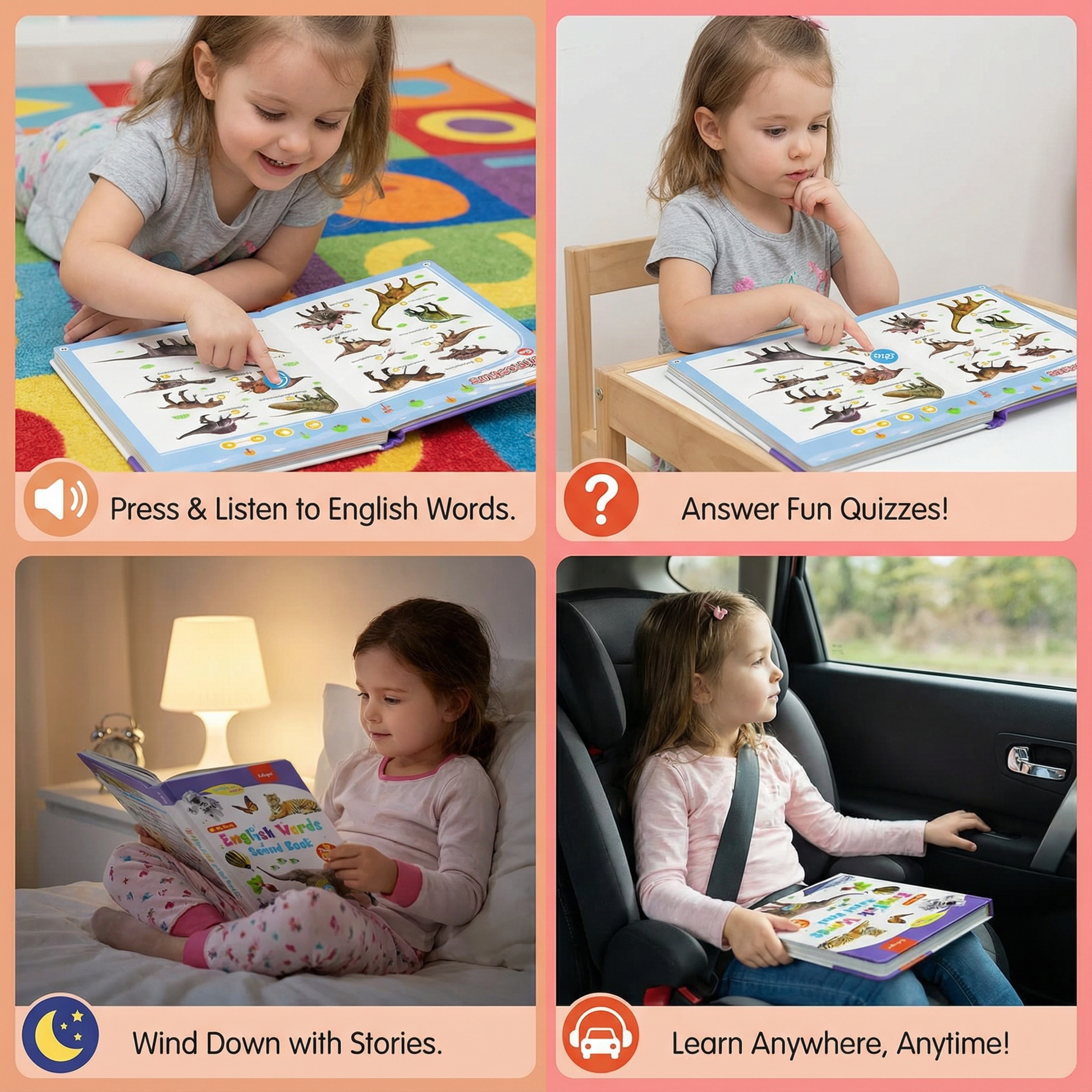 Talking English Learning Book for Children