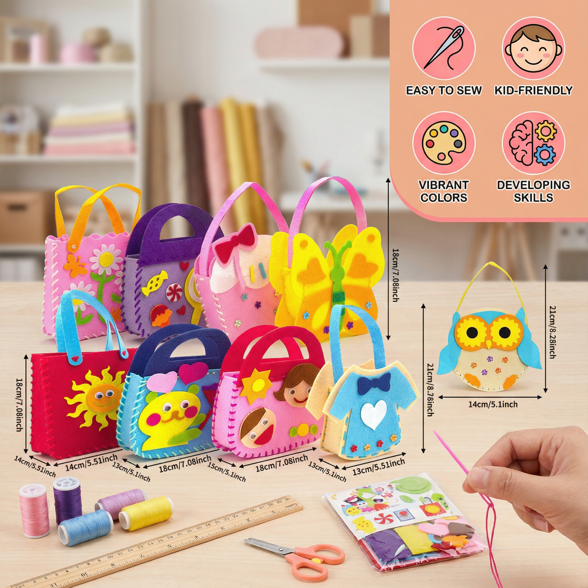 DIY Felt Bag Sewing Kit