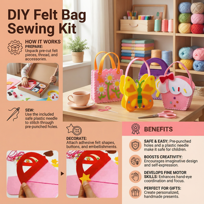 DIY Felt Bag Sewing Kit