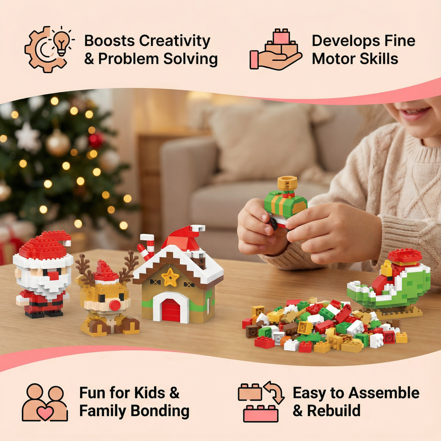 Creative Building Block Christmas Figures – Fun for the Whole Family