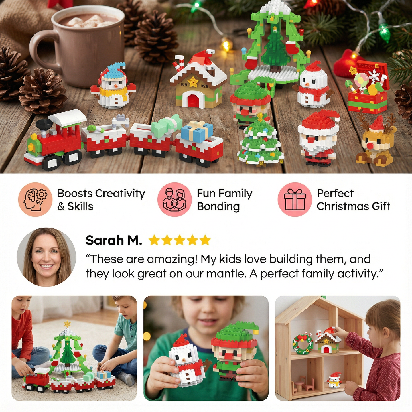 Creative Building Block Christmas Figures – Fun for the Whole Family
