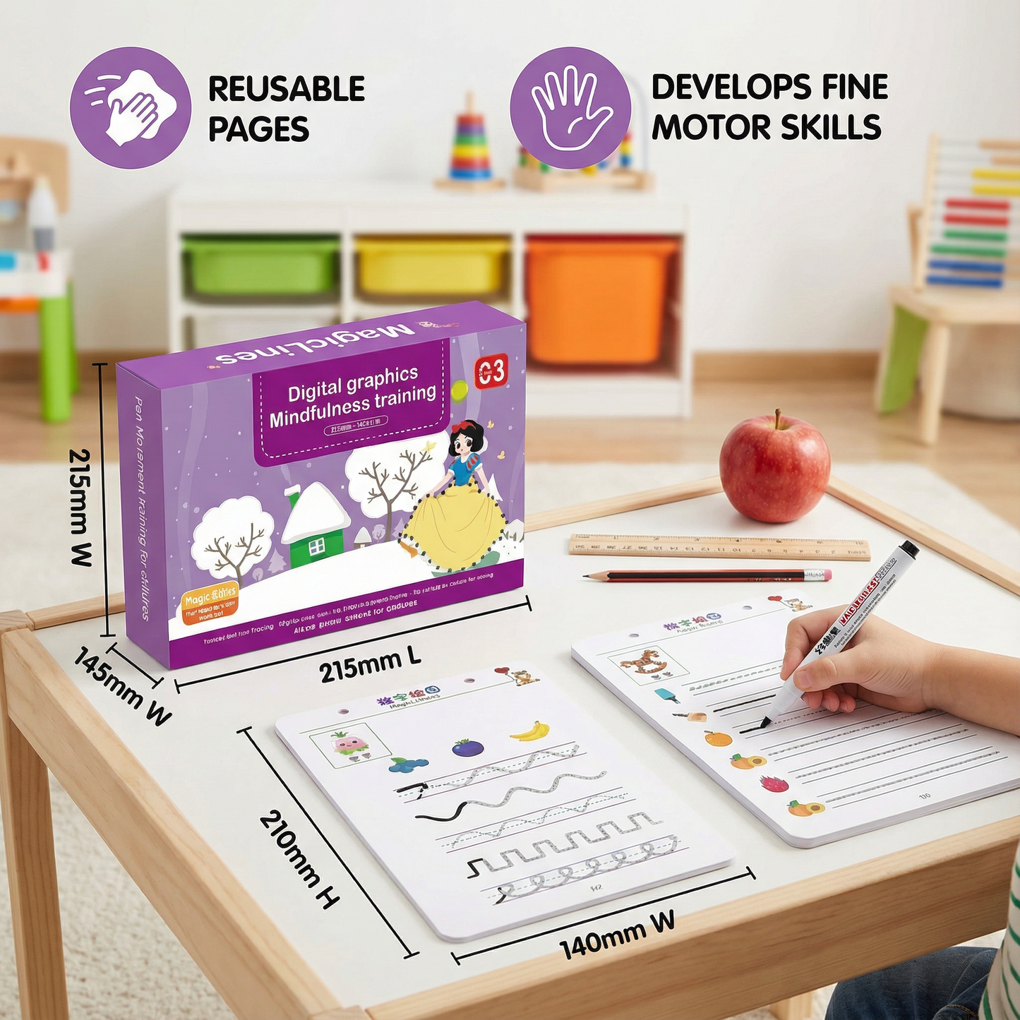 MagicLines - Magical Tracing Workbook Set