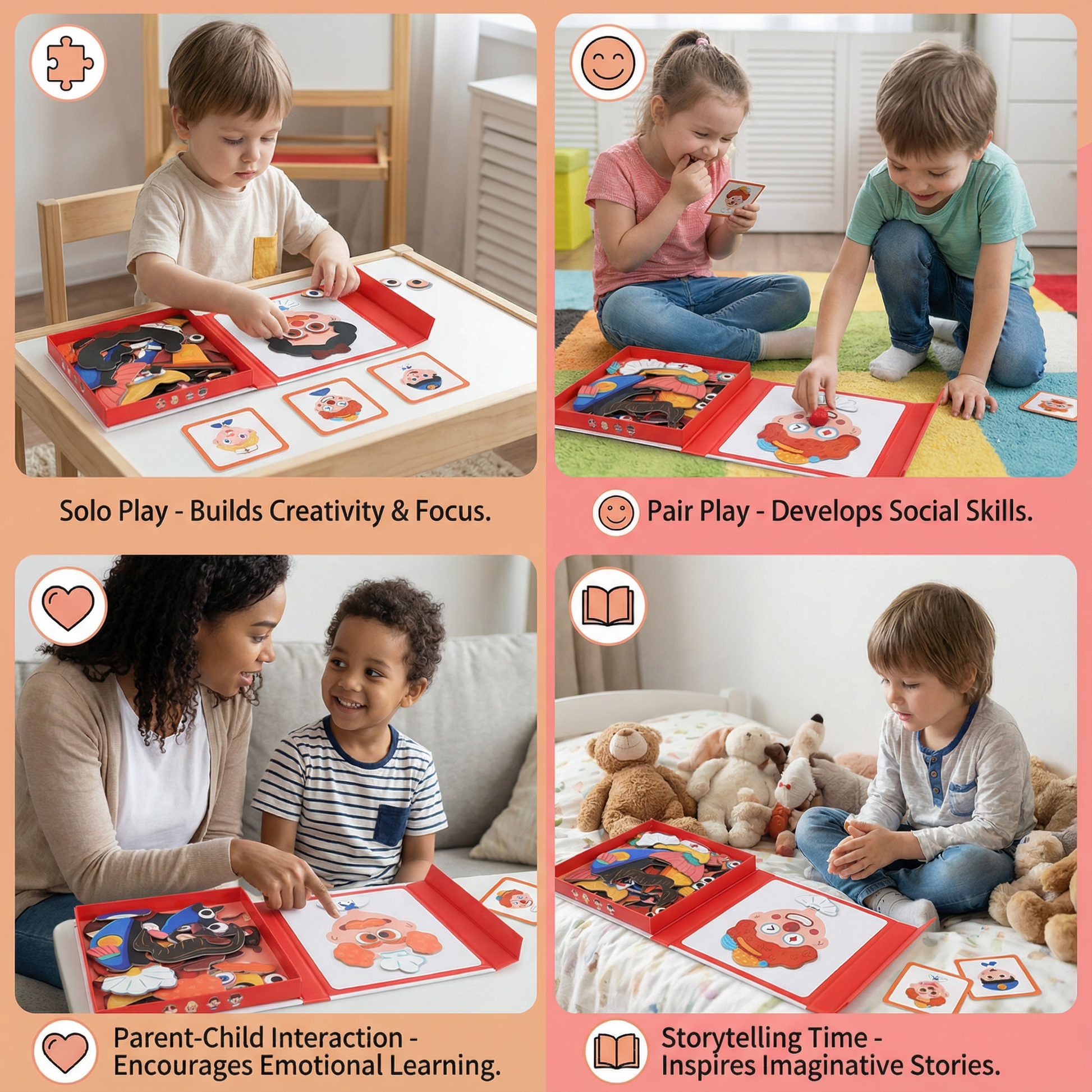 Educational Facial Expression Learning Puzzle for Kids