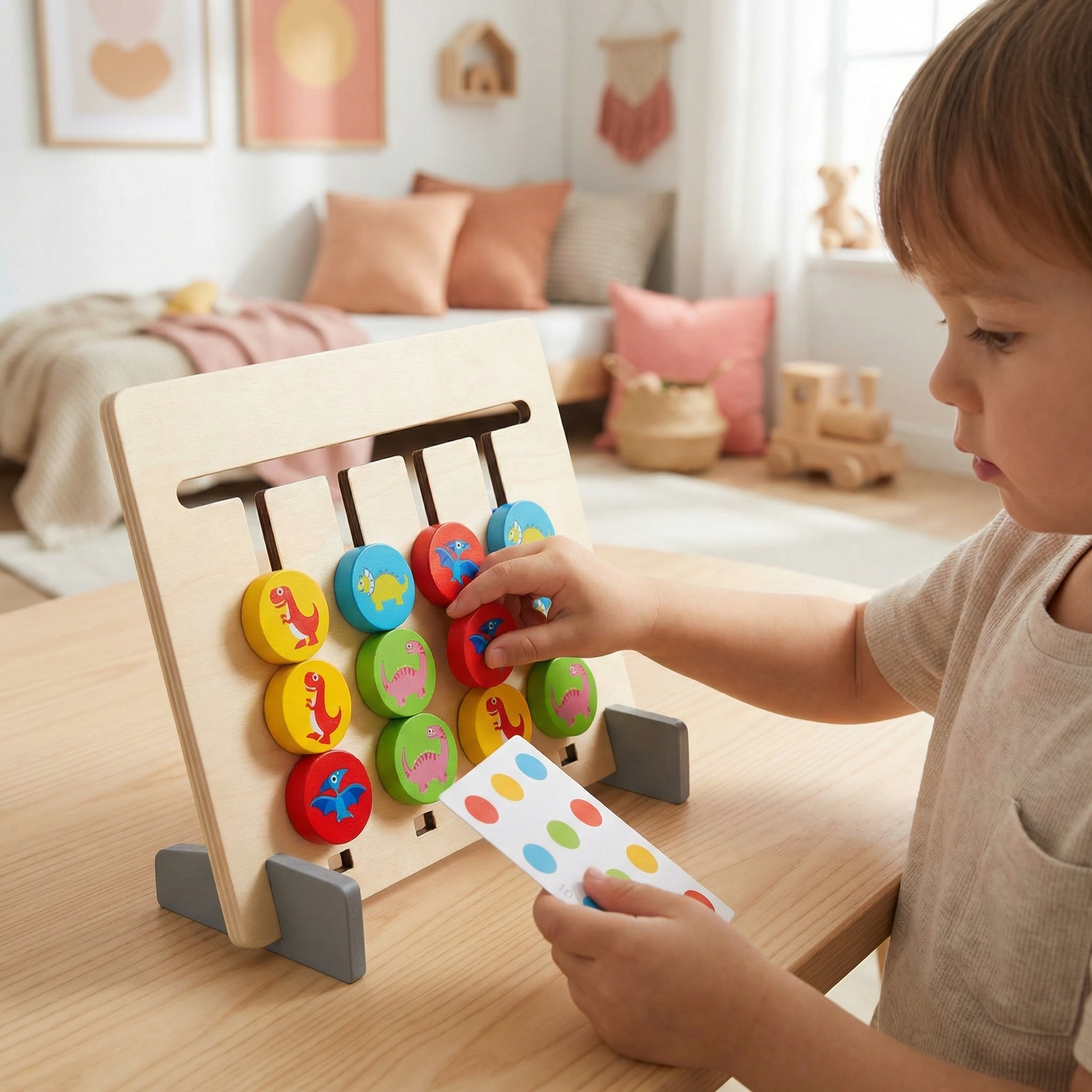 Montessori Wooden Color Matching Game