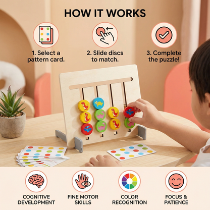 Montessori Wooden Color Matching Game