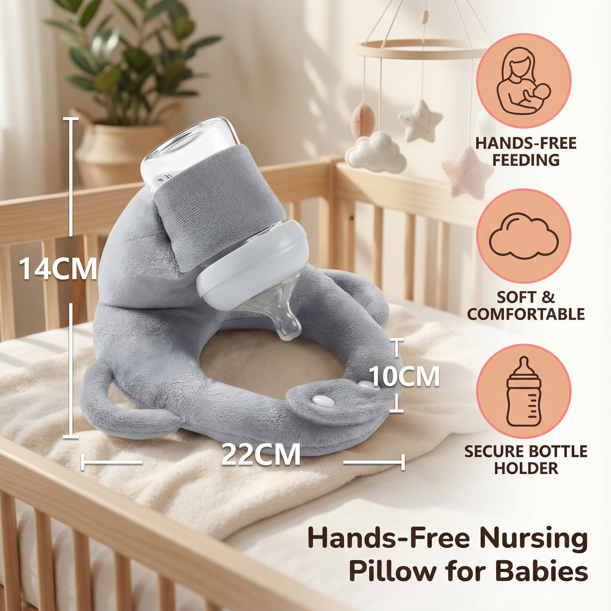 Hands-Free Nursing Pillow for Babies