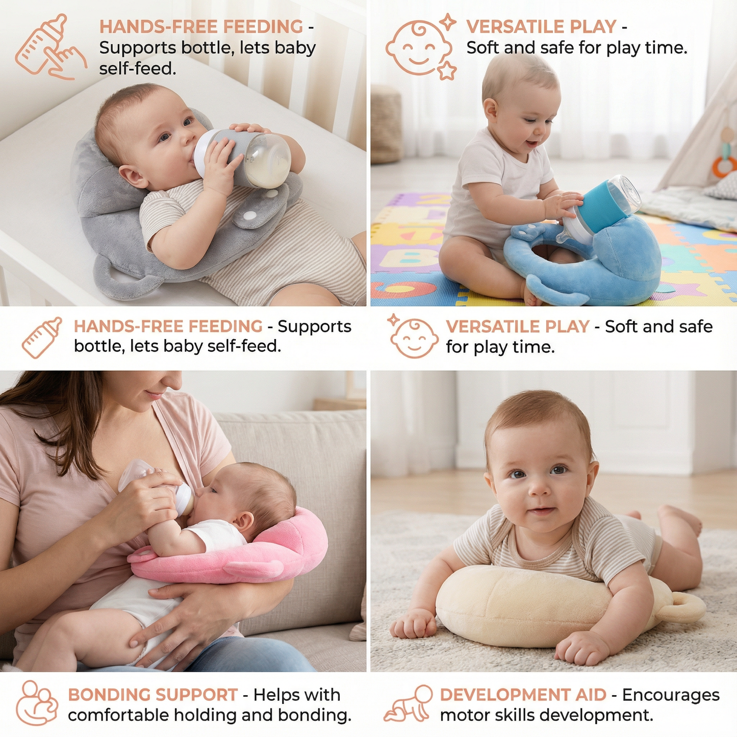 Hands-Free Nursing Pillow for Babies