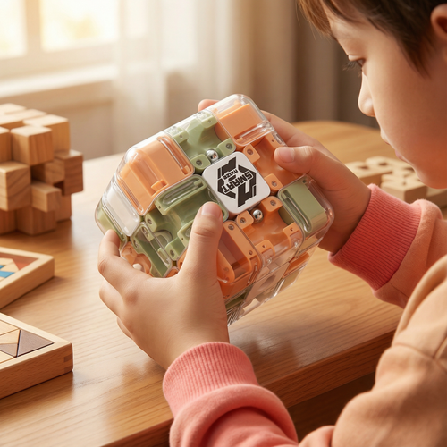 3D Labyrinth Puzzle Cube