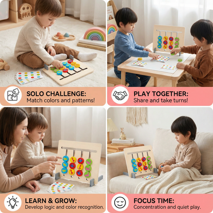 Montessori Wooden Color Matching Game