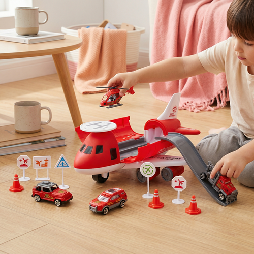 Airplane & Vehicle Play Set