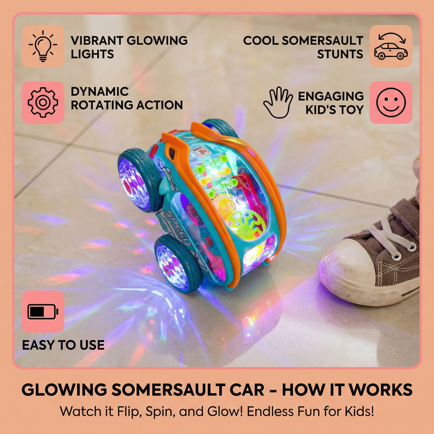 Glowing Somersault Car