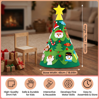 Montessori 3D Felt Christmas Tree