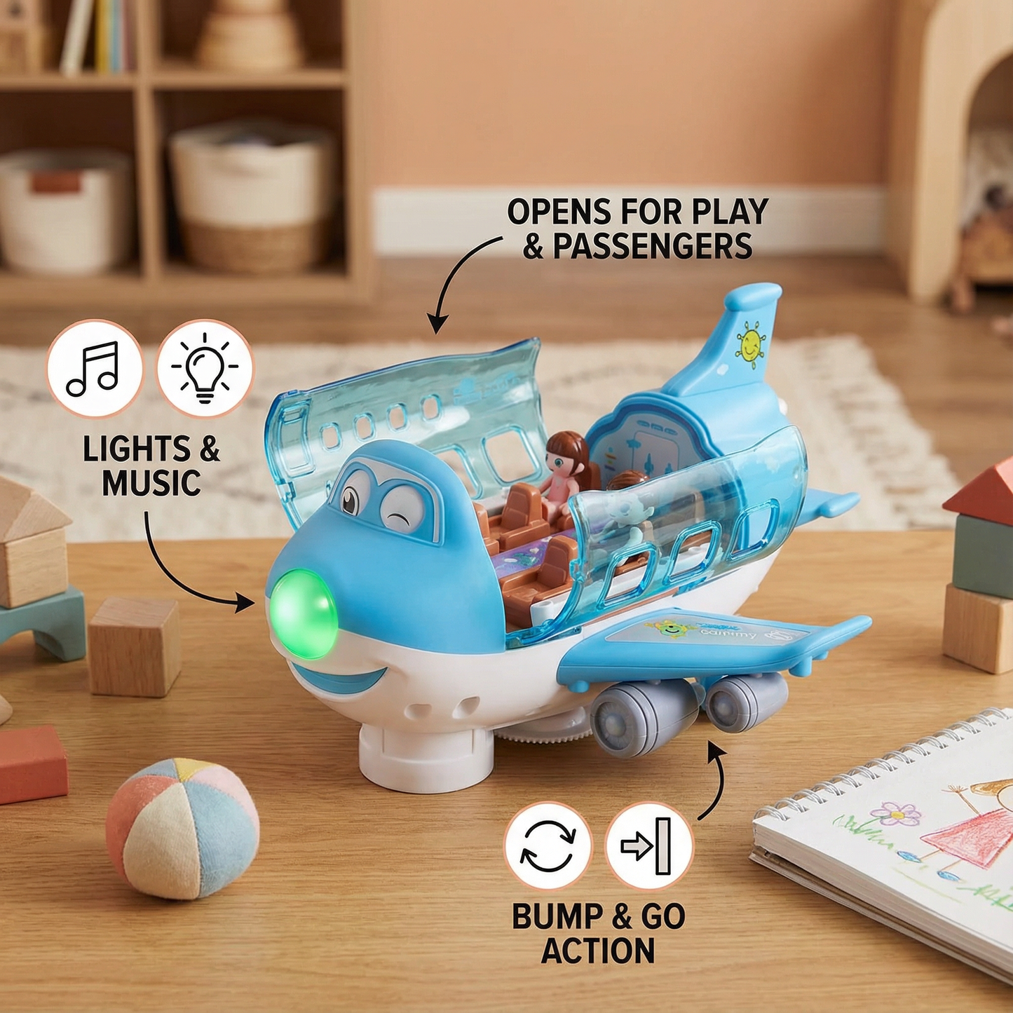 Funny & Dancing Airplane Toy