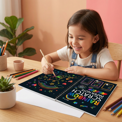 Magical Rainbow Scratch Paper