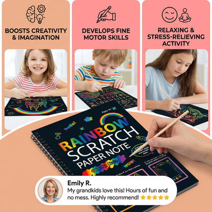Magical Rainbow Scratch Paper