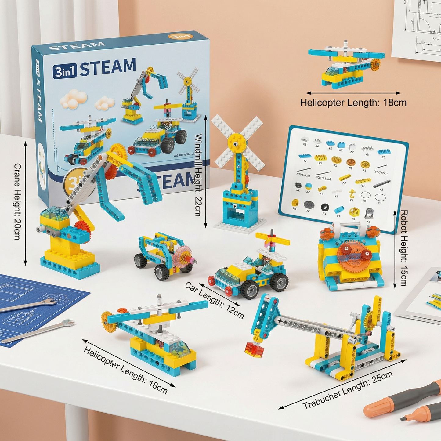 3in1 Science and Technology Building Block Set