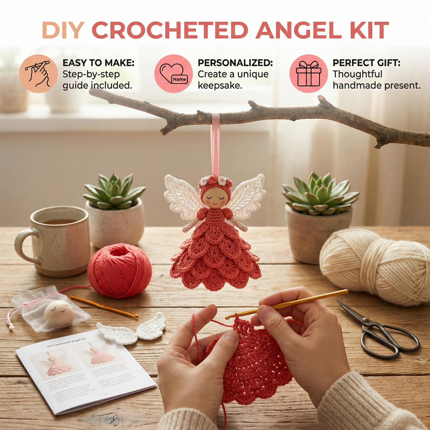 DIY Crocheted Angel Kit