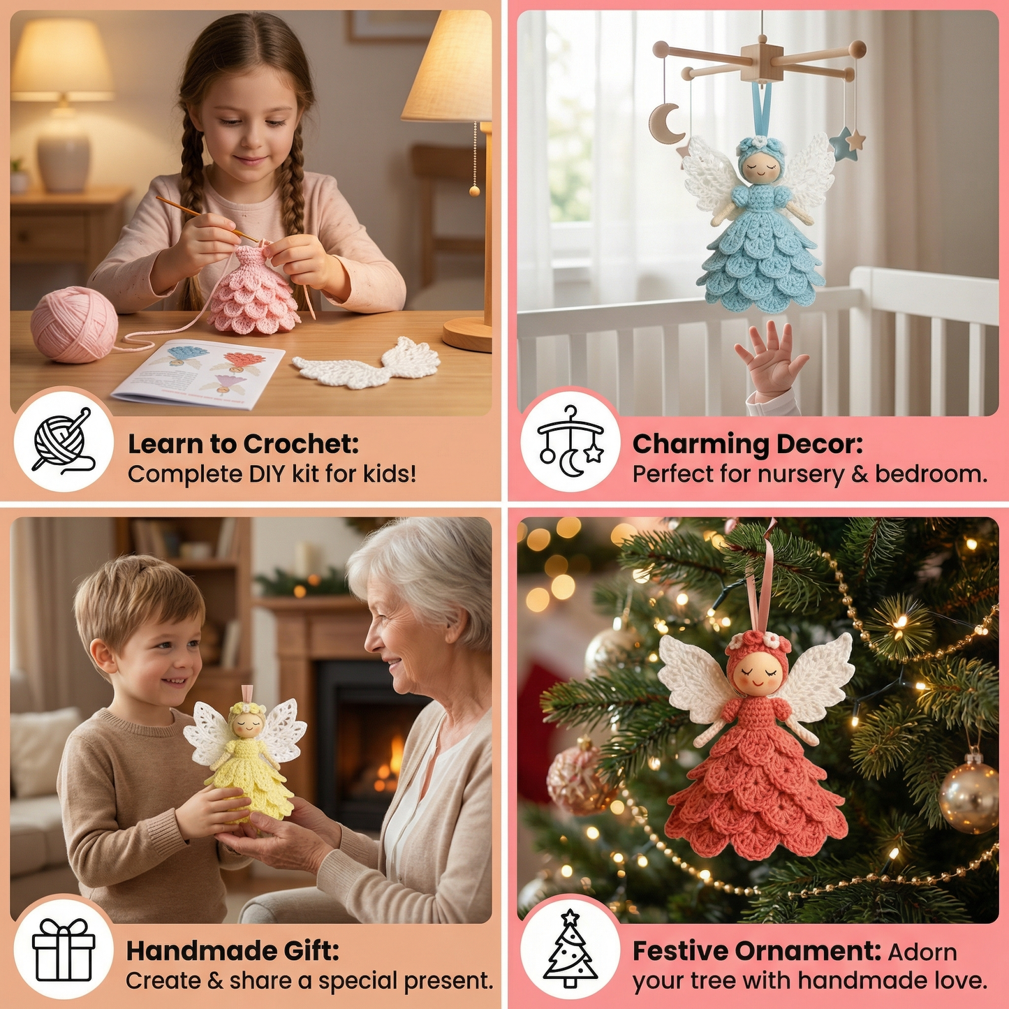 DIY Crocheted Angel Kit