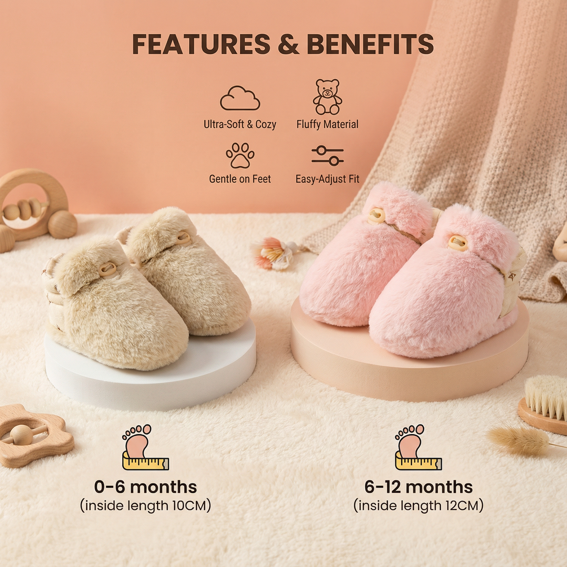Fluffy Sock Shoes for Babies