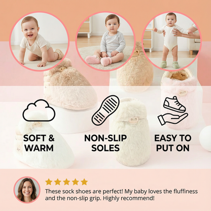 Fluffy Sock Shoes for Babies