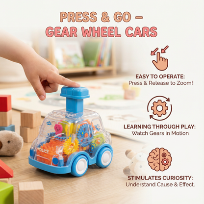 Press & Go – Gear Wheel Cars