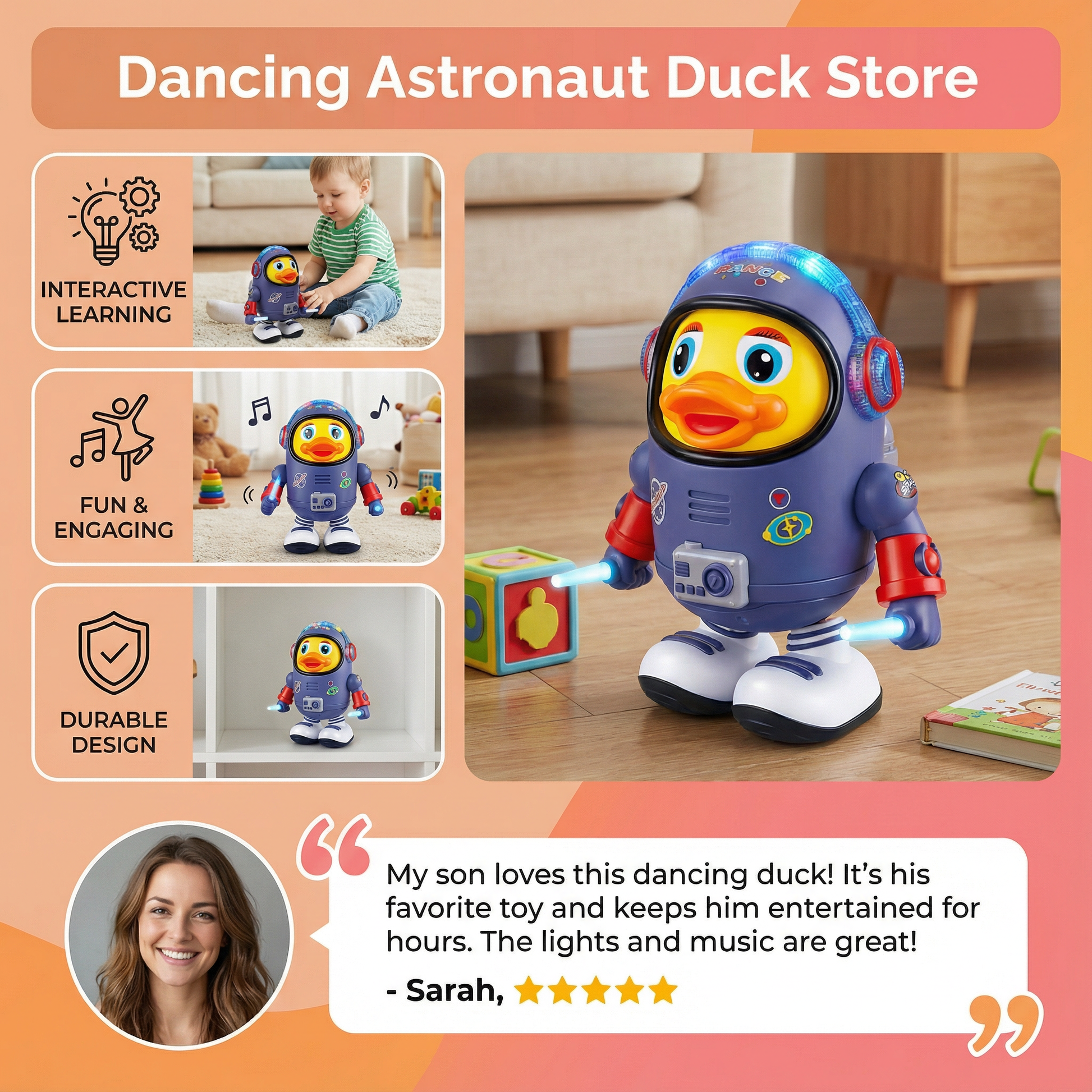Dancing Astronaut Duck