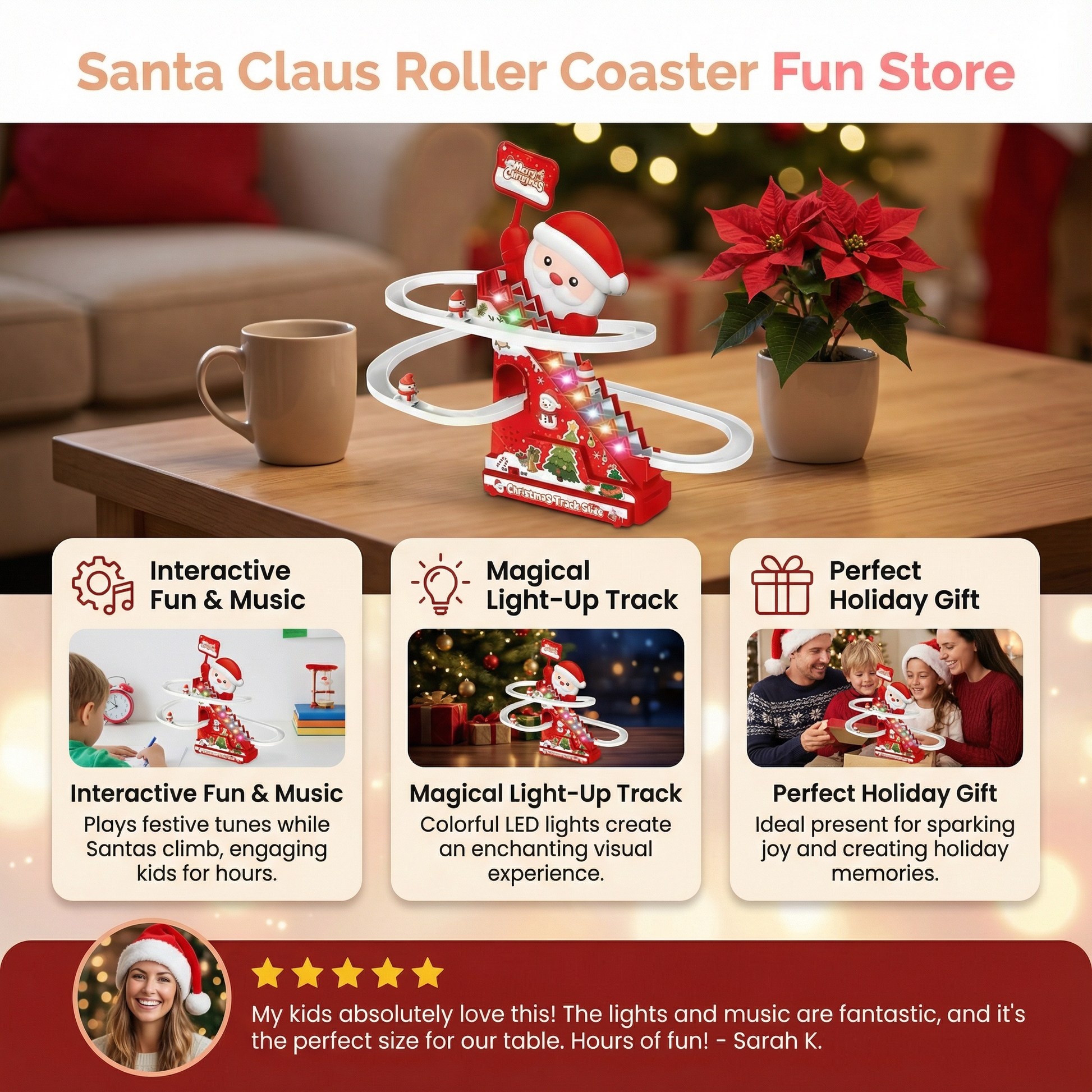 Santa Claus Roller Coaster Fun