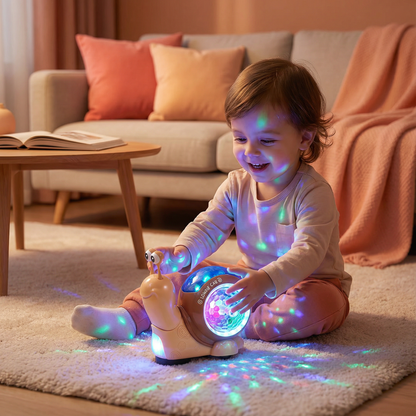 Glowing and Music Playing Crawling Snail Toy