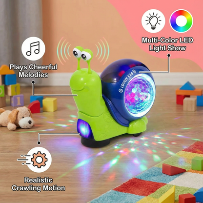 Glowing and Music Playing Crawling Snail Toy