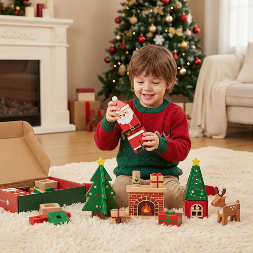 Christmas Magnetic Building Blocks