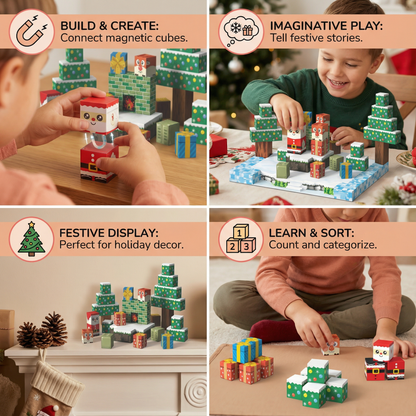 Christmas Magnetic Building Blocks