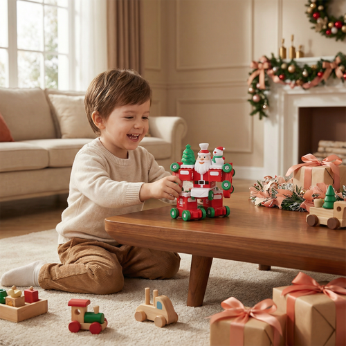 2in1 Transforming Christmas Train and Santa Robot