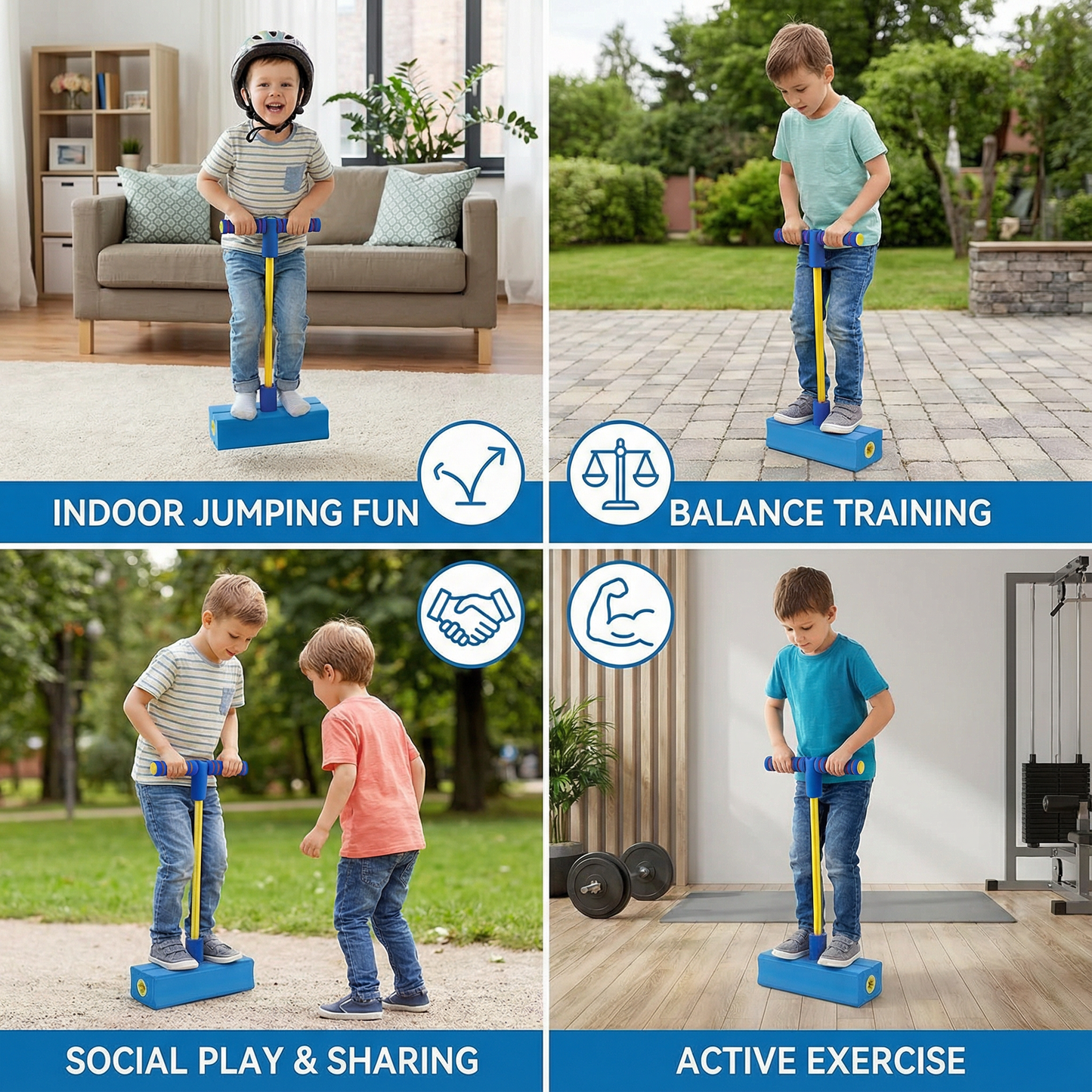 Kids Foam Pogo Jumper – Bouncing Toy for Indoor & Outdoor Fun